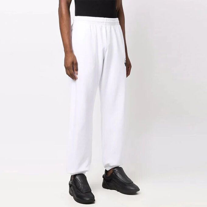 Off-White Men’ s FW21 Arrow Printing Solid Color Sports Pants/Trousers/Joggers Loose Fit White