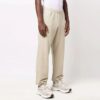 Off-White Men’ s FW21 Arrow Solid Color Bundle Feet Sports Pants/Trousers/Joggers Loose Fit Khaki