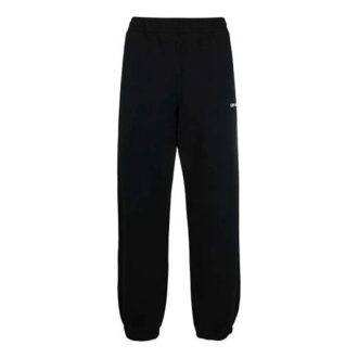 Off-White Men’ s FW21 Caravaggio Painting Bundle Feet Sports Pants/Trousers/Joggers Black