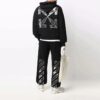 Off-White Men’ s FW21 Caravaggio Painting Bundle Feet Sports Pants/Trousers/Joggers Black