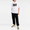 Off-White Men’ s FW21 Caravaggio Pattern Printing Round Neck Short Sleeve Slim Fit White T-Shirt