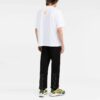 Off-White Men’ s FW21 Caravaggio Pattern Printing Round Neck Short Sleeve Slim Fit White T-Shirt