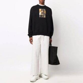Off-White Men’ s FW21 Caravaggio Printing Loose Fit Black Off-White Men’ s FW21 Caravaggio Printing Loose Fit Black