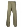 Off-White Men’ s FW21 Elastic Waistband Solid Color Sports Pants/Trousers/Joggers Loose Fit Green