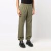 Off-White Men’ s FW21 Elastic Waistband Solid Color Sports Pants/Trousers/Joggers Loose Fit Green