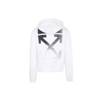 Off-White Men’ s FW21 Gradient Arrow Pattern Long Sleeves Loose Fit White