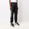 Off-White Men’ s FW21 Logo Diagonal Stripes Bundle Feet Sports Pants/Trousers/Joggers Black