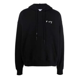 Off-White Men’ s FW21 Logo Pattern Loose Fit Black