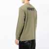 Off-White Men’ s FW21 Logo Printing Long Sleeves Loose Fit Green