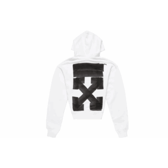 Off-White Men’ s FW21 Logo Printing Pullover Loose Version White