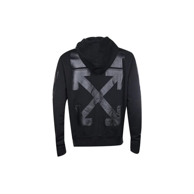 Off-White Men’ s FW21 Logo Printing Zipper Slim Fit Version Black