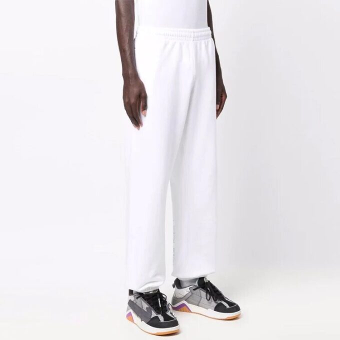 Off-White Men’ s FW21 Logo Sports Pants/Trousers/Joggers White