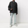 Off-White Men’ s FW21 Pocket Detail Half Zipper Fleece Pullover Loose Fit Black