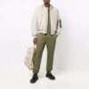 Off-White Men’ s FW21 Solid Color Bundle Feet Sports Pants/Trousers/Joggers Loose Fit Green