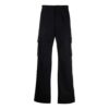 Off-White Men’ s FW21 Solid Color Cargo Casual Long Pants/Trousers Loose Fit Black