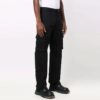Off-White Men’ s FW21 Solid Color Cargo Casual Long Pants/Trousers Loose Fit Black
