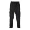 Off-White Men’ s FW21 Solid Color Cargo Functional Casual Pants/Trousers Black