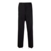 Off-White Men’ s FW21 Solid Color Casual Long Pants/Trousers Black