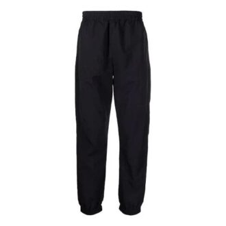 Off-White Men’ s FW21 Solid Color Casual Long Pants/Trousers Loose Fit Black