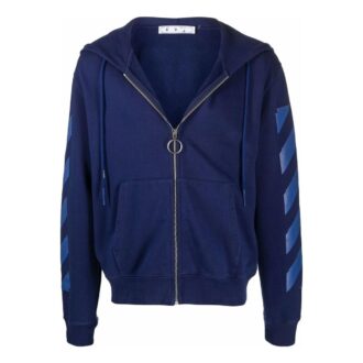 Off-White Men’ s FW21 Stripe Zipper Ordinary Version Blue