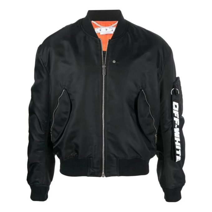 Off-White Men’ s FW22 Alphabet Logo Short Jacket Version Black