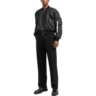 Off-White Men’ s FW22 Alphabet Logo Short Jacket Version Black