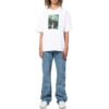 Off-White Men’ s FW22 Alphabet Printing Round Neck Short Sleeve Version White T-Shirt