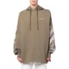 Off-White Men’ s FW22 Arrow Logo Printing Drawstring Loose Fit Khaki