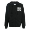 Off-White Men’ s FW22 Arrow Logo Printing Hooded Jacket Version Black