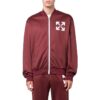 Off-White Men’ s FW22 Arrow Pattern Printing Zipper Casual Jacket Loose Fit Red