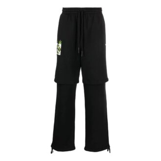Off-White Men’ s FW22 Arrow Printing Casual Pants/Trousers Black