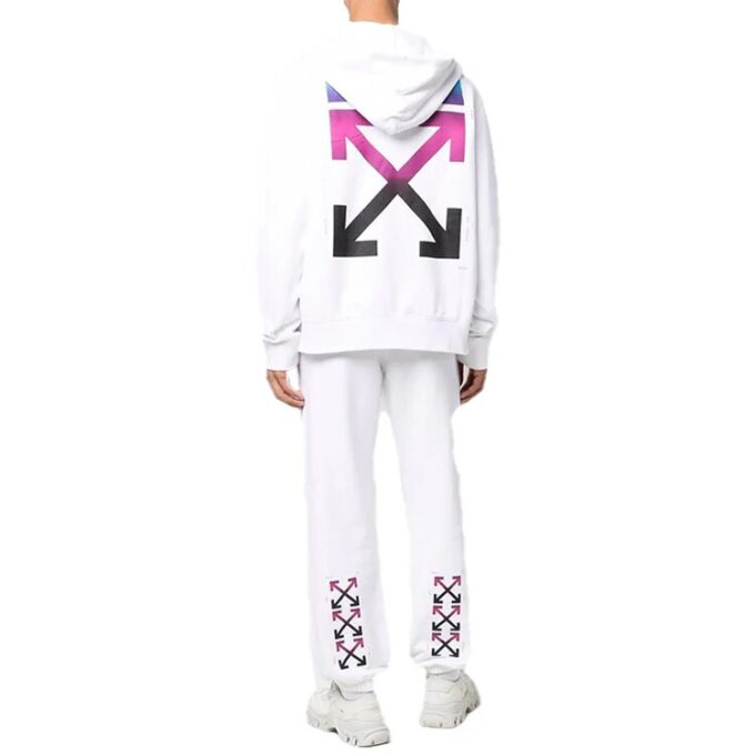 Off-White Men’ s FW22 Back Logo Printing Long Sleeves Jacket Loose Fit White
