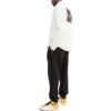 Off-White Men’ s FW22 Back Pattern Printing Single Breasted Denim Loose Fit White Shirt