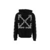 Off-White Men’ s FW22 Chain Logo Printing Zipper Loose Fit Autumn Black
