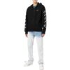 Off-White Men’ s FW22 Chain Logo Printing Zipper Loose Fit Autumn Black