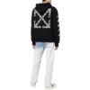 Off-White Men’ s FW22 Chain Logo Printing Zipper Loose Fit Autumn Black