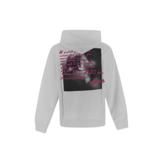 Off-White Men’ s FW22 Chest Alphabet Pattern Printing Long Sleeves Version Light Grey
