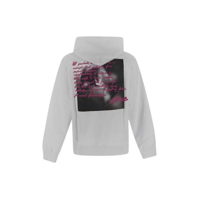 Off-White Men’ s FW22 Chest Alphabet Pattern Printing Long Sleeves Version Light Grey