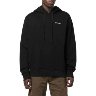 Off-White Men’ s FW22 Diagonal Stripes Printing Long Sleeves Black