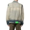 Off-White Men’ s FW22 Distress Denim Version Gray Jacket