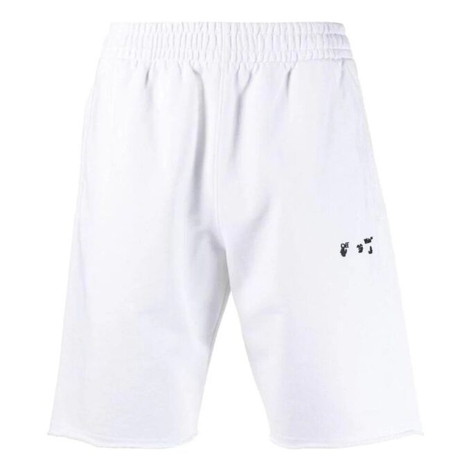 Off-White Men’ s FW22 Logo Casual Shorts Version White