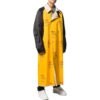 Off-White Men’ s FW22 Logo Printing Lapel Long Loose Fit Yellow Windbreaker