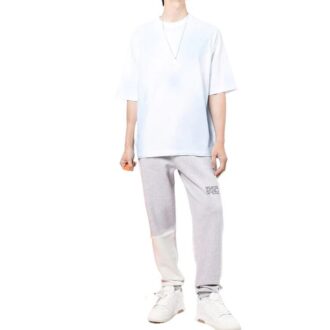 Off-White Men’ s FW22 Logo Printing Round Neck Short Sleeve Blue White T-Shirt