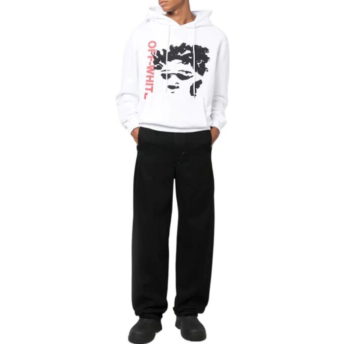 Off-White Men’ s FW22 Pattern Printing Long Sleeves Version White