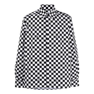 Off-White Men’ s FW22 Plaid Long Sleeves Version Black White Shirt