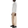 Off-White Men’ s FW22 Pocket Diagonal Stripes Printing Long Sleeves White Shirt