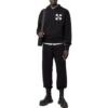 Off-White Men’ s FW22 Rear Logo Printing Casual Bundle Feet Sports Pants/Trousers/Joggers Version Black