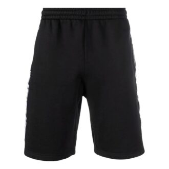 Off-White Men’ s FW22 Side Logo Elastic Waistband Sports Ordinary Version Black Shorts