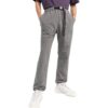 Off-White Men’ s FW22 Solid Color Belt Casual Long Pants/Trousers Gray