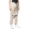 Off-White Men’ s FW22 Solid Color Big Pocket Lacing Casual Pants/Trousers Version Beige